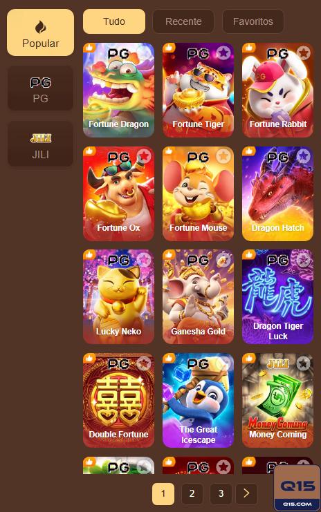 Descubra uma Diversidade de Jogos e Prêmios no q15.com